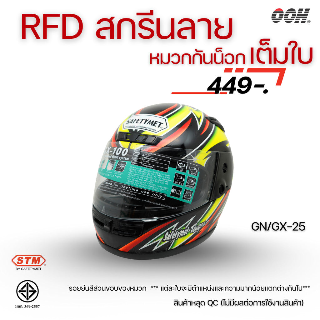 (ลดราคาพิเศษ) หมวกกันน็อกเต็มใบ STM (ตำหนิ) รุ่น GN/GX