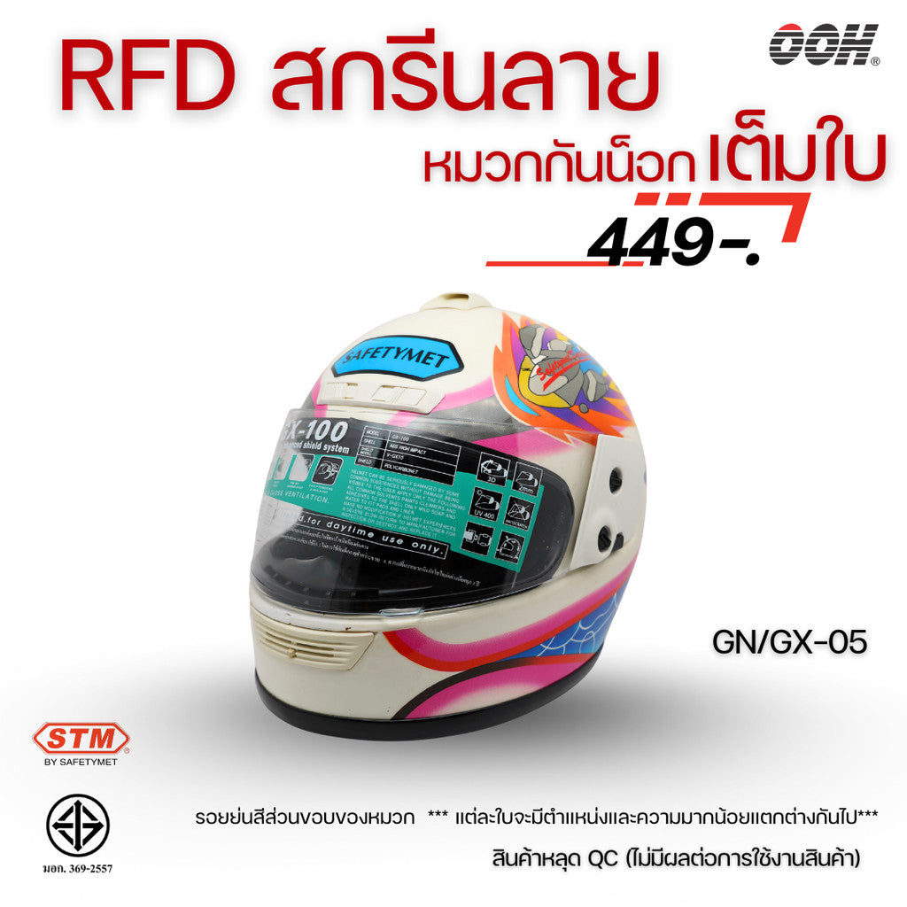 (ลดราคาพิเศษ) หมวกกันน็อกเต็มใบ STM (ตำหนิ) รุ่น GN/GX