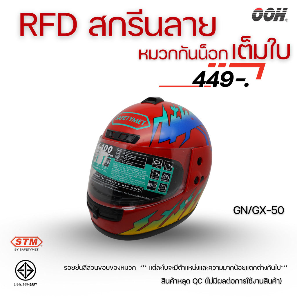 (ลดราคาพิเศษ) หมวกกันน็อกเต็มใบ STM (ตำหนิ) รุ่น GN/GX