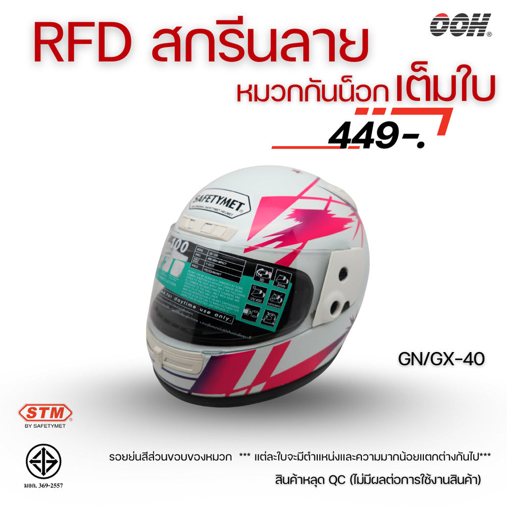 (ลดราคาพิเศษ) หมวกกันน็อกเต็มใบ STM (ตำหนิ) รุ่น GN/GX
