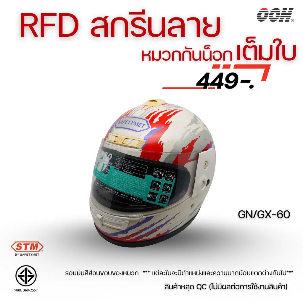 (ลดราคาพิเศษ) หมวกกันน็อกเต็มใบ STM (ตำหนิ) รุ่น GN/GX