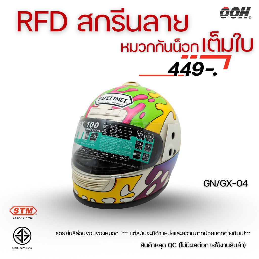 (ลดราคาพิเศษ) หมวกกันน็อกเต็มใบ STM (ตำหนิ) รุ่น GN/GX