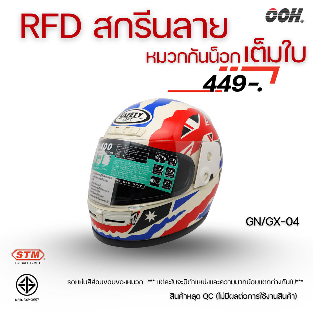 (ลดราคาพิเศษ) หมวกกันน็อกเต็มใบ STM (ตำหนิ) รุ่น GN/GX