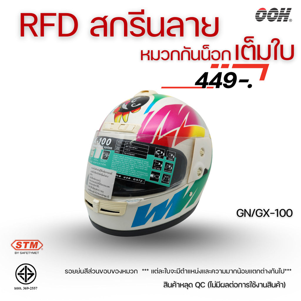 (ลดราคาพิเศษ) หมวกกันน็อกเต็มใบ STM (ตำหนิ) รุ่น GN/GX