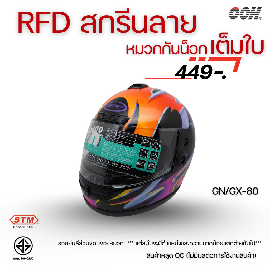 (ลดราคาพิเศษ) หมวกกันน็อกเต็มใบ STM (ตำหนิ) รุ่น GN/GX