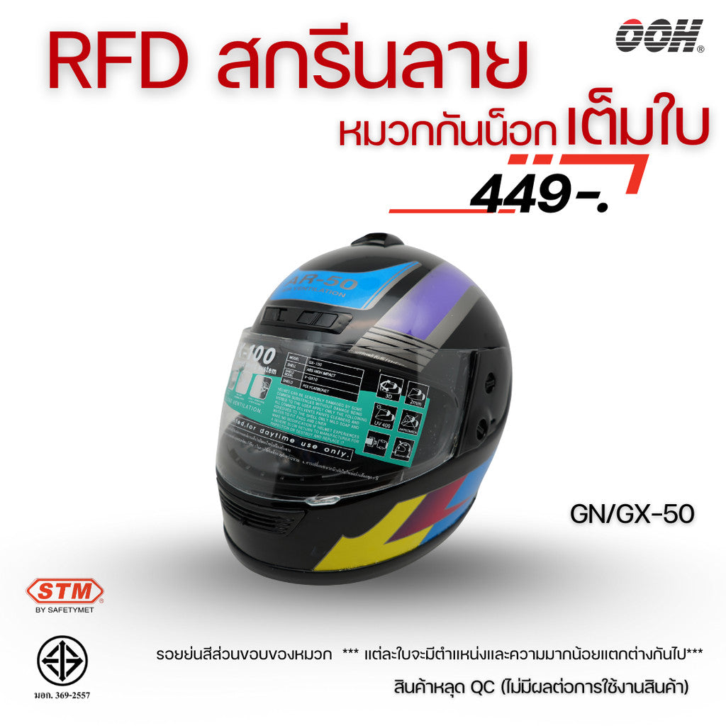 (ลดราคาพิเศษ) หมวกกันน็อกเต็มใบ STM (ตำหนิ) รุ่น GN/GX