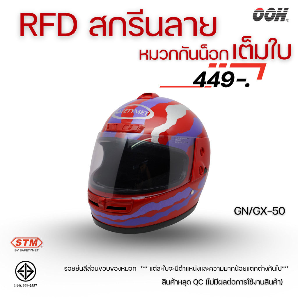 (ลดราคาพิเศษ) หมวกกันน็อกเต็มใบ STM (ตำหนิ) รุ่น GN/GX
