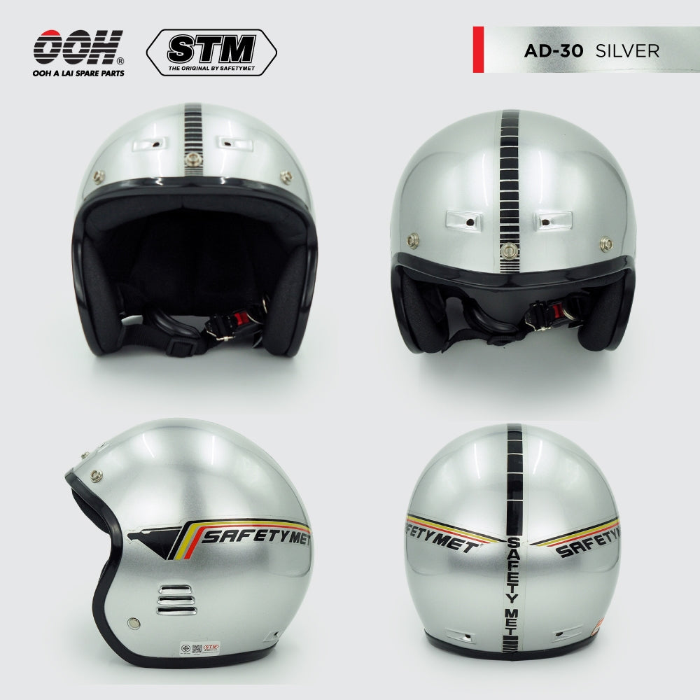 หมวกกันน็อก STM AD-30 Helmet by OOH Alai (คละสีสติ๊กเกอร์)