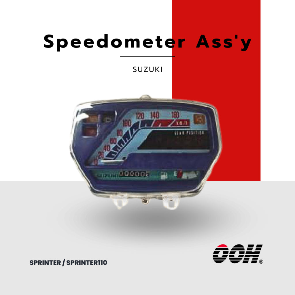(OOH) Speedometer Ass'y (เรือนไมล์) สำหรับรถมอเตอร์ไซค์ (SUZUKI)