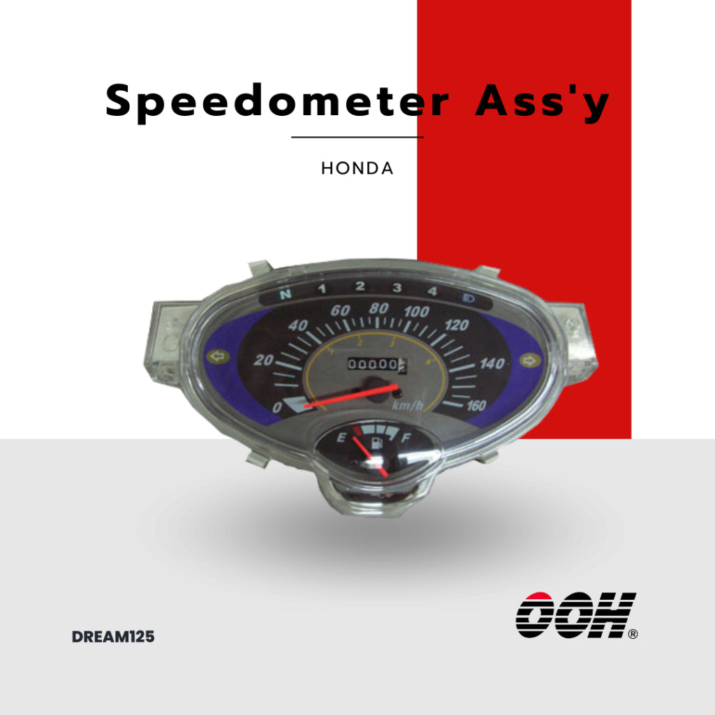 (OOH) Speedometer Ass'y (เรือนไมล์) สำหรับรถมอเตอร์ไซค์ (HONDA)
