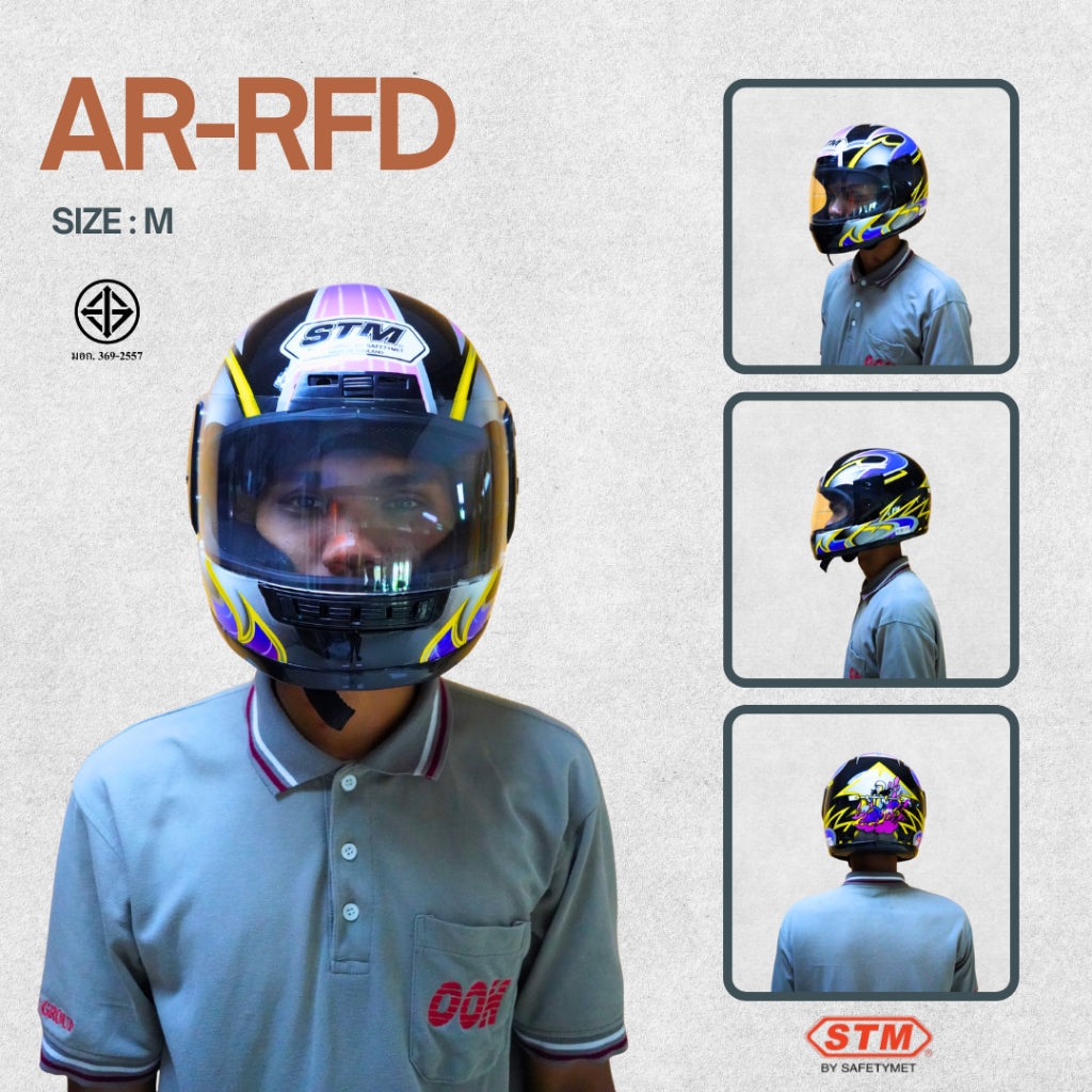 หมวกกันน็อก STM AR-RFD Helmet by OOH Alai (สกรีนลาย) ไซส์ M