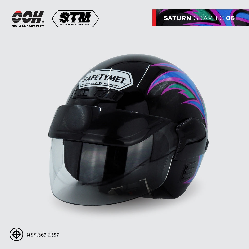 หมวกกันน็อก STM Saturn Graphic Helmet by OOH Alai