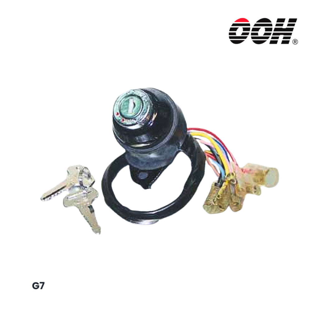 OOH (สวิตซ์กุญแจ) Ignition Switch สำหรับรถมอเตอร์ไซค์ Kawasaki (ชุดเล็ก)