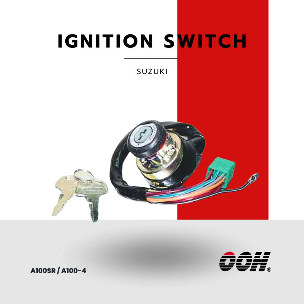 (OOH) Ignition Switch (สวิตซ์กุญแจ) สำหรับรถมอเตอร์ไซค์ (Suzuki) (ชุดเล็ก)
