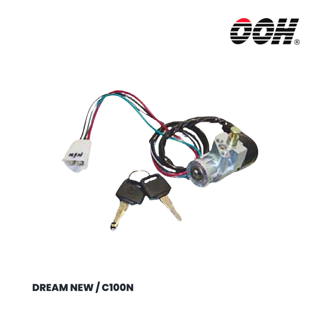 OOH (สวิตซ์กุญแจ) Ignition Switch สำหรับรถมอเตอร์ไซค์ Honda (ชุดเล็ก)