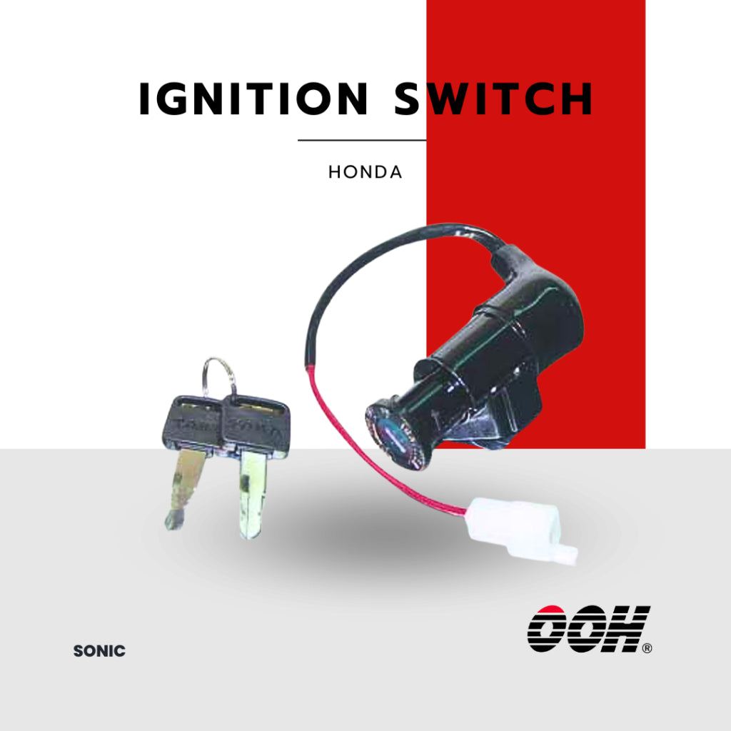 OOH (สวิตซ์กุญแจ) Ignition Switch สำหรับรถมอเตอร์ไซค์ Honda (ชุดเล็ก)