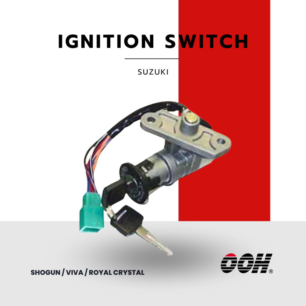 (OOH) Ignition Switch (สวิตซ์กุญแจ) สำหรับรถมอเตอร์ไซค์ (Suzuki) (ชุดใหญ่)