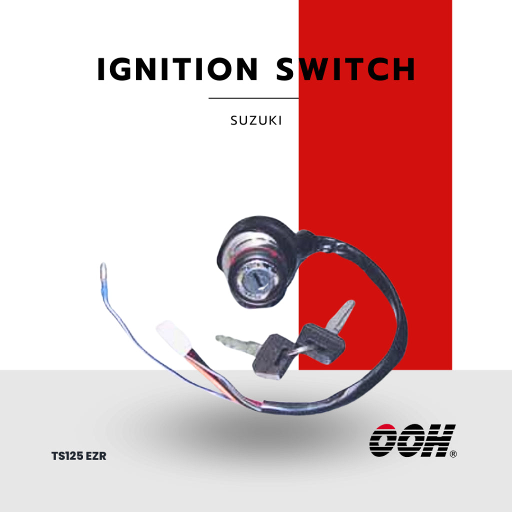 (OOH) Ignition Switch (สวิตซ์กุญแจ) สำหรับรถมอเตอร์ไซค์ (Suzuki) (ชุดใหญ่)
