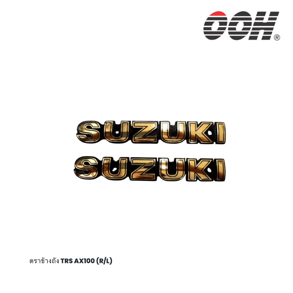 Suzuki Emblem (ตราสัญลักษณ์ & สติ๊กเกอร์) สำหรับตกแต่งรถมอเตอร์ไซค์ (สินค้าจำหน่ายเป็นชุด)