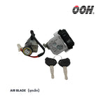 OOH (สวิตซ์กุญแจ) Ignition Switch สำหรับรถมอเตอร์ไซค์ Honda (ชุดเล็ก)