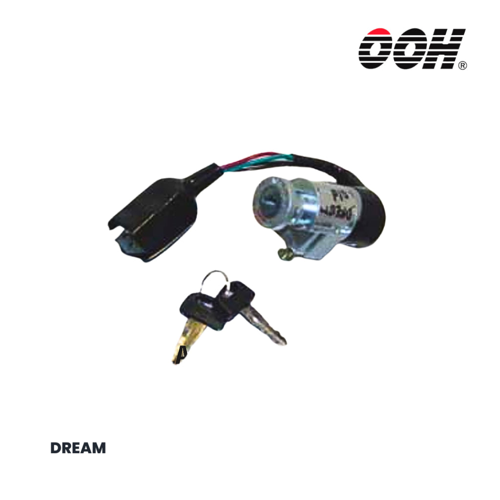 (OOH) Ignition Switch (สวิตซ์กุญแจ) สำหรับรถมอเตอร์ไซค์ (Honda) (ชุดเล็ก)