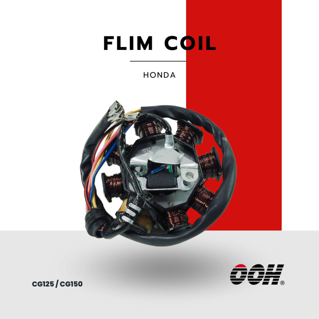 (OOH) Stator Comp Coil (ฟิล์มคอยล์) สำหรับรถมอเตอร์ไซค์ (Honda)