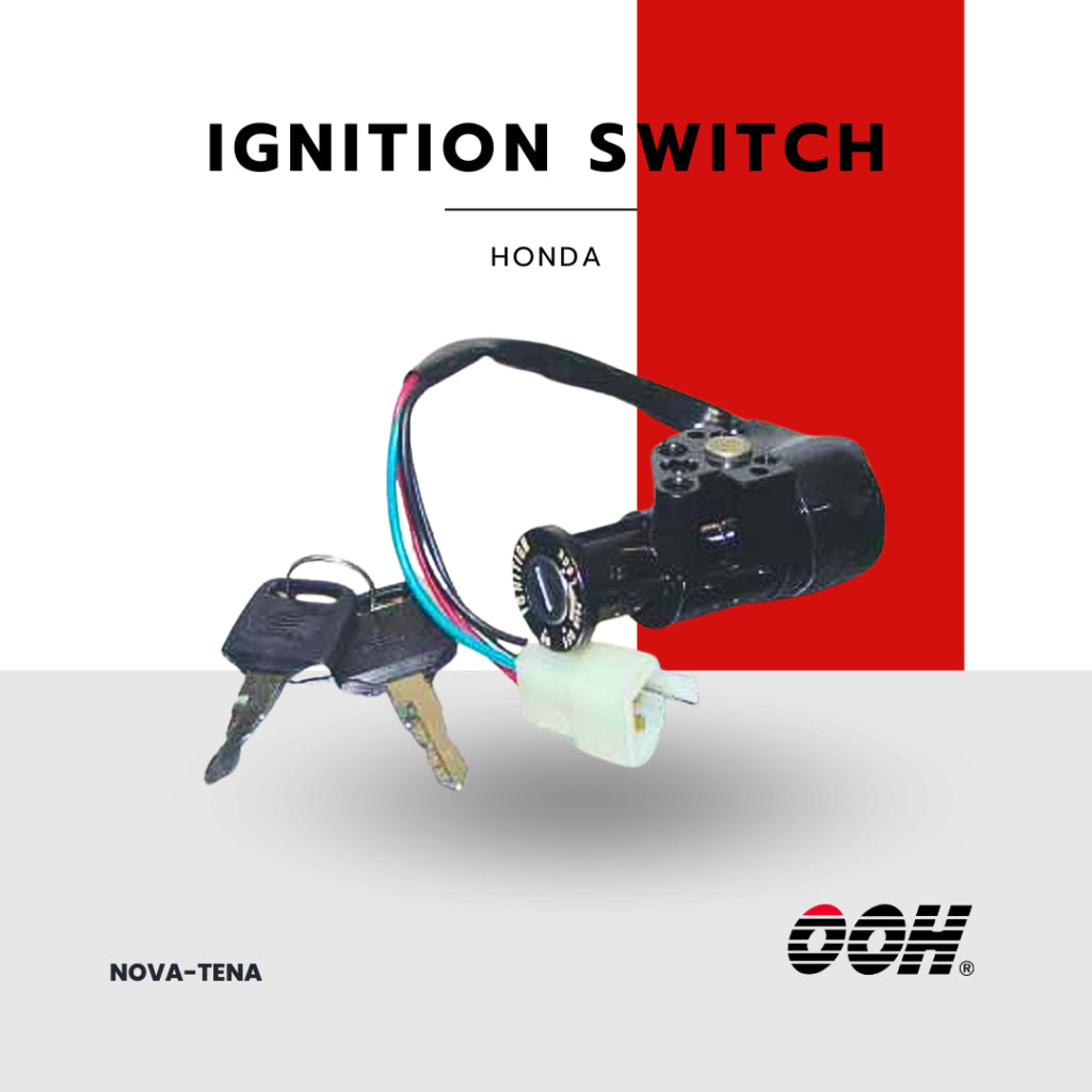 (OOH) Ignition Switch (สวิตซ์กุญแจ) สำหรับรถมอเตอร์ไซค์ (Honda) (ชุดเล็ก)