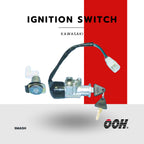 (OOH) Ignition Switch (สวิตซ์กุญแจ) สำหรับรถมอเตอร์ไซค์ (Kawasaki) (ชุดเล็ก)