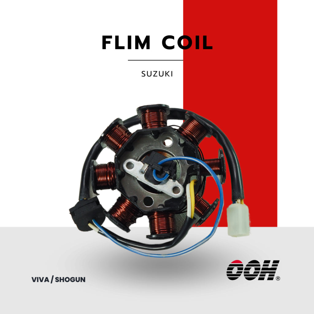 OOH (ฟิล์มคอยล์) Stator Comp Coil  สำหรับรถมอเตอร์ไซค์ Suzuki