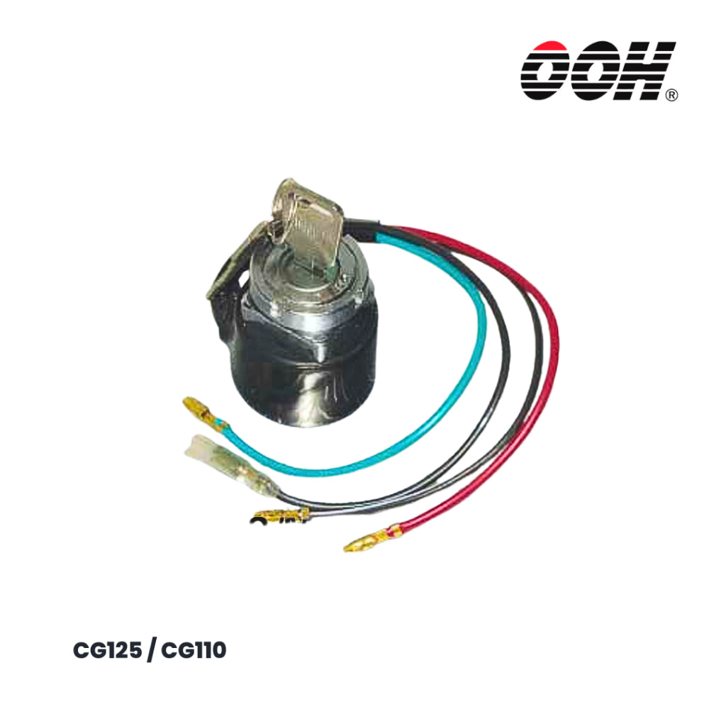 OOH (สวิตซ์กุญแจ) Ignition Switch สำหรับรถมอเตอร์ไซค์ Honda (ชุดเล็ก)