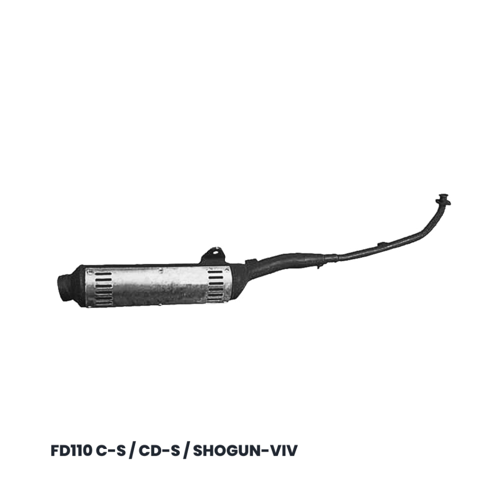 OOH Muffler with Silencer [ท่อไอเสีย] [สำหรับรถมอเตอร์ไซค์] SUZUKI