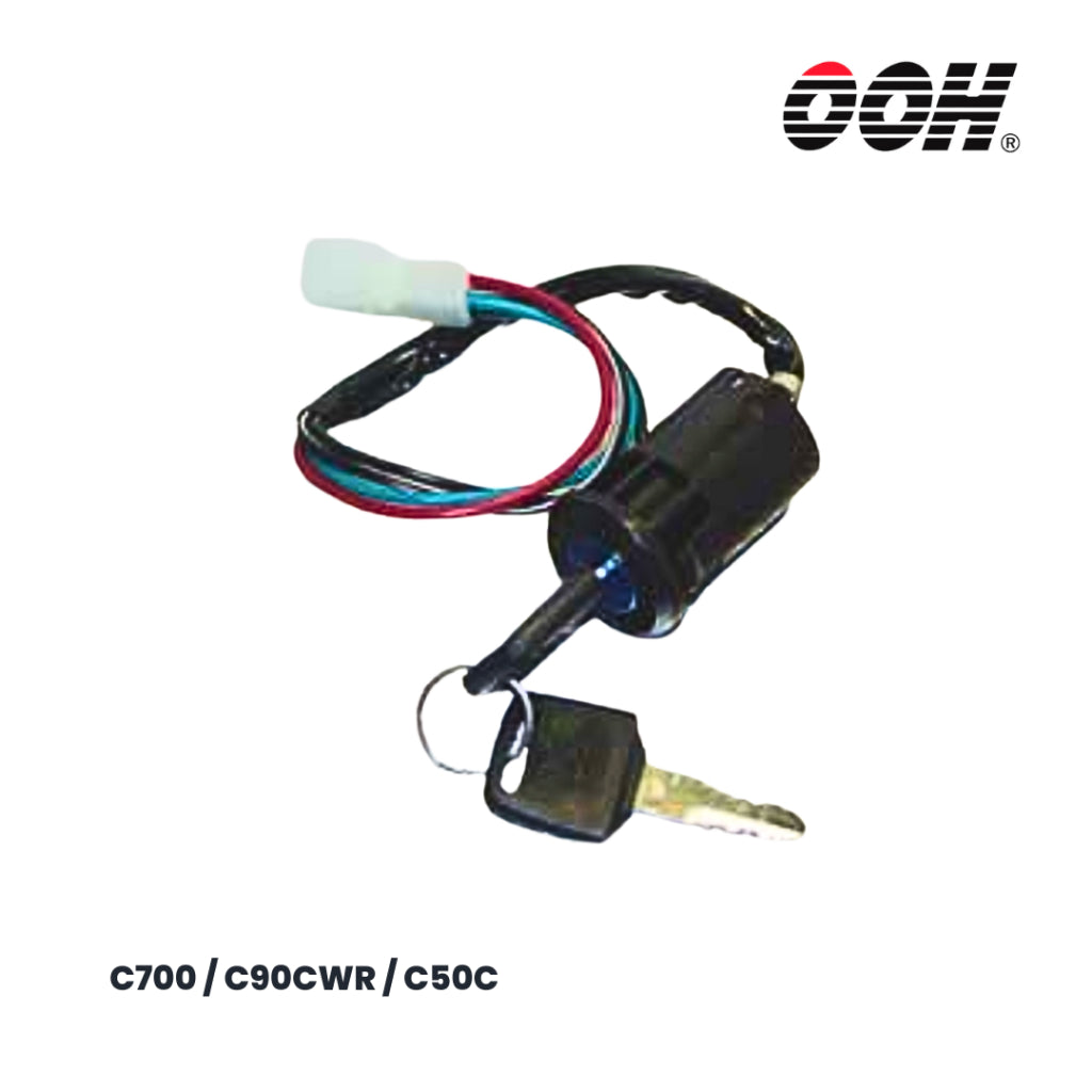 (OOH) Ignition Switch (สวิตซ์กุญแจ) สำหรับรถมอเตอร์ไซค์ (Honda) (ชุดเล็ก)