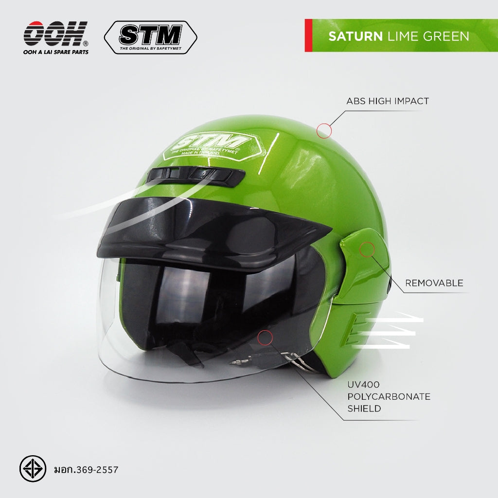 ฝาข้างหูหมวกกันน็อก ยี่ห้อ STM Helmet by OOH Alai รุ่น SATURN
