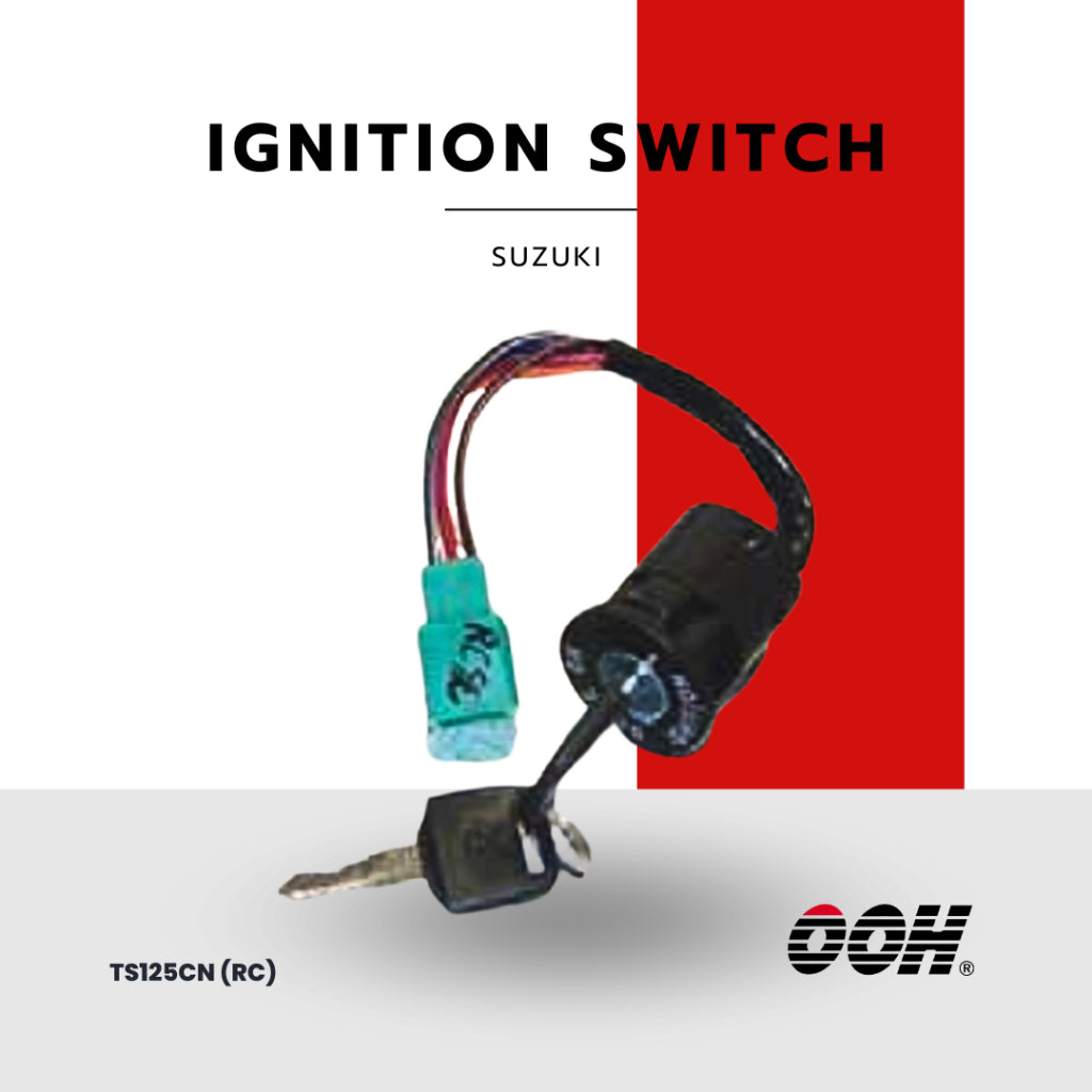 OOH  (สวิตซ์กุญแจ) Ignition Switch สำหรับรถมอเตอร์ไซค์ Suzuki (ชุดใหญ่)