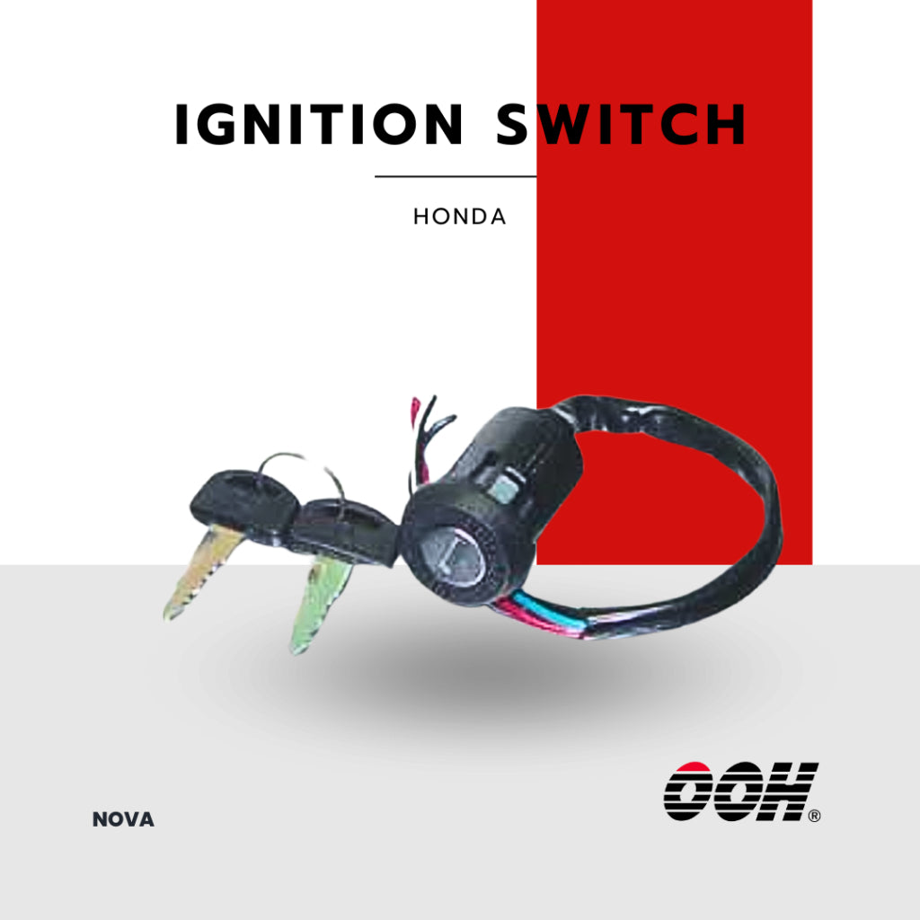 (OOH) Ignition Switch (สวิตซ์กุญแจ) สำหรับรถมอเตอร์ไซค์ (Honda) (ชุดใหญ่)