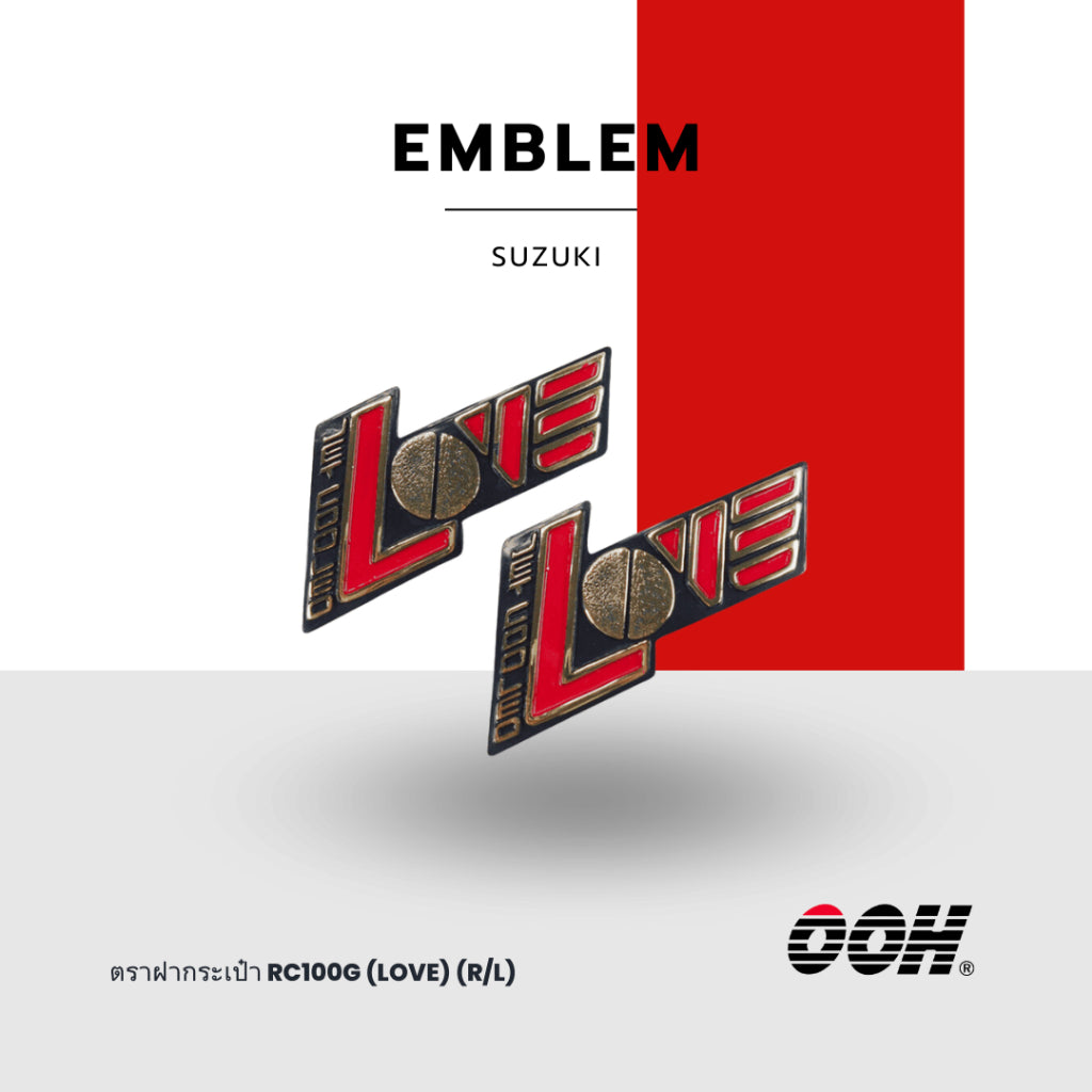 Suzuki Emblem ตราสัญลักษณ์ & สติ๊กเกอร์ ตกแต่งรถมอเตอร์ไซค์ (สินค้าจำหน่ายเป็นชุด)