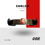 Suzuki Emblem (ตราสัญลักษณ์ & สติ๊กเกอร์) สำหรับตกแต่งรถมอเตอร์ไซค์ (สินค้าจำหน่ายเป็นชุด)
