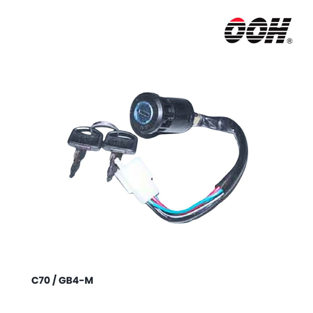 (OOH) Ignition Switch (สวิตซ์กุญแจ) สำหรับรถมอเตอร์ไซค์ (Honda) (ชุดเล็ก)