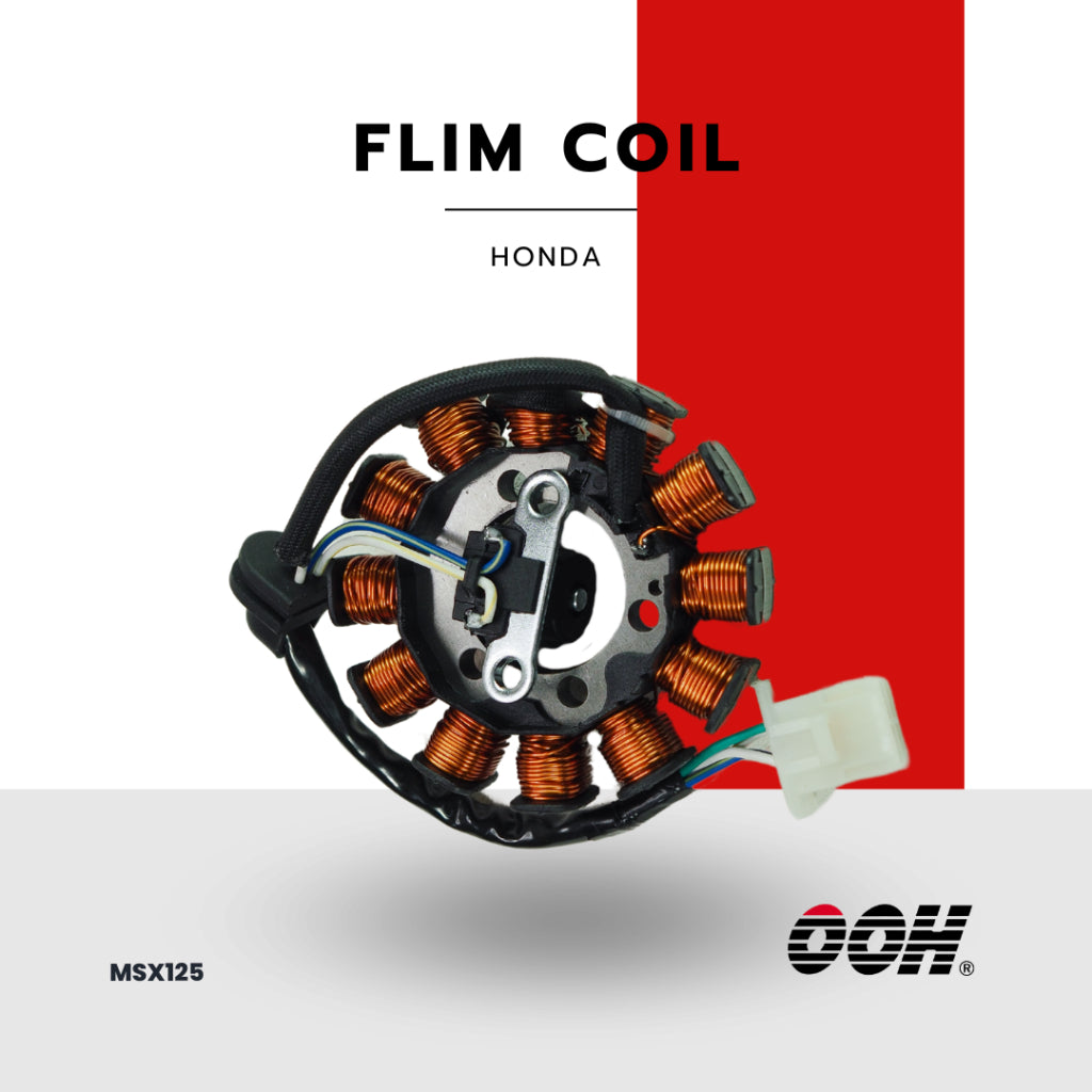 (OOH) Stator Comp Coil (ฟิล์มคอยล์) สำหรับรถมอเตอร์ไซค์ (Honda)