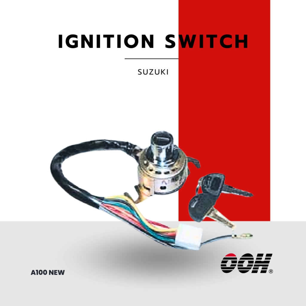 (OOH) Ignition Switch (สวิตซ์กุญแจ) สำหรับรถมอเตอร์ไซค์ (Suzuki) (ชุดใหญ่)