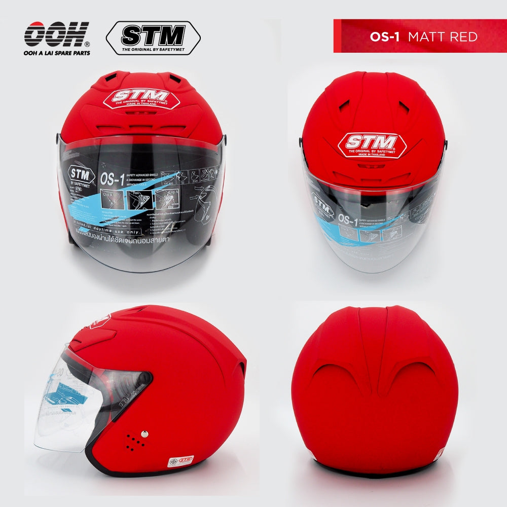 หมวกกันน็อก STM รุ่น OS Scoop Helmet by OOH Alai