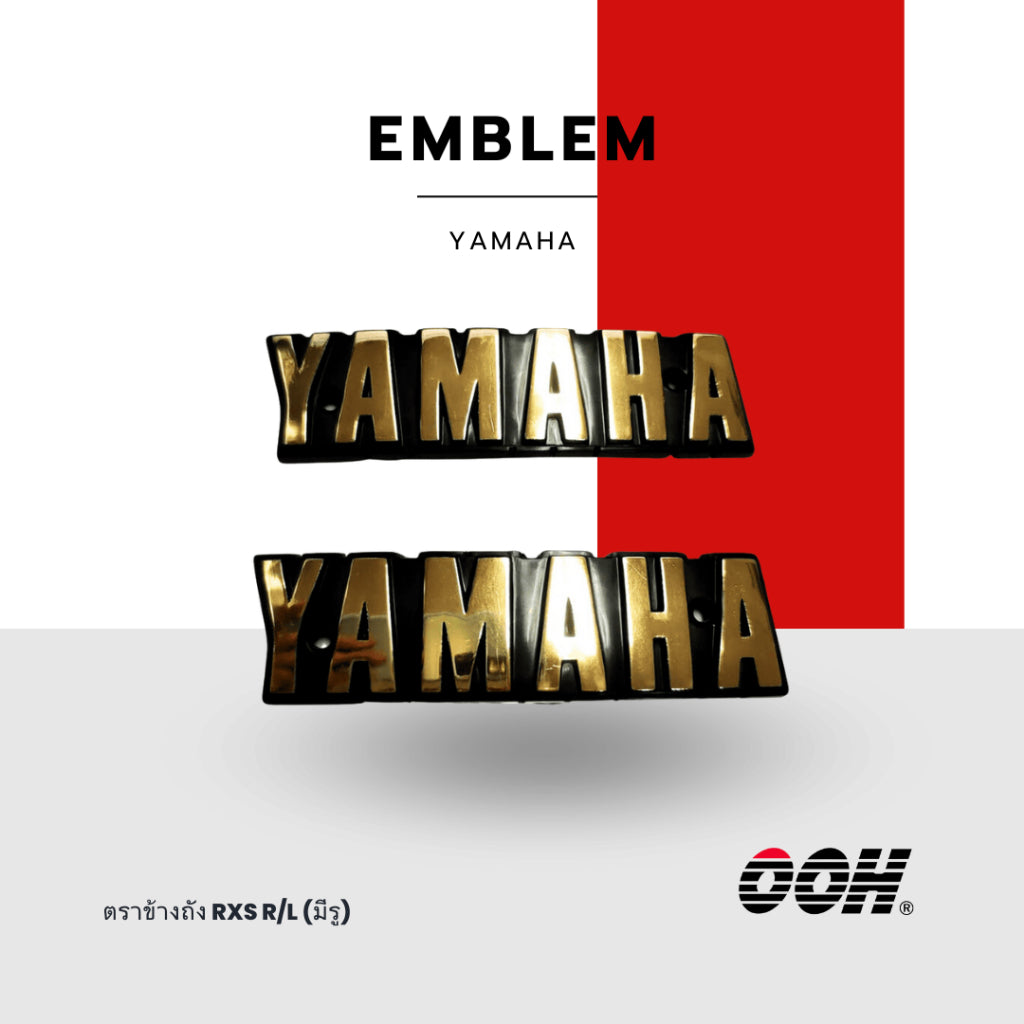 Yamaha Emblem (ตราสัญลักษณ์ & สติ๊กเกอร์) สำหรับตกแต่งรถมอเตอร์ไซค์ (สินค้าจำหน่ายเป็นชุด)