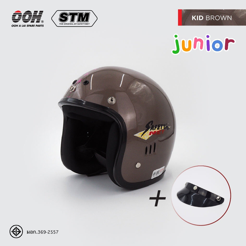 หมวกกันน็อกเด็ก STM AB-30 Children's Helmet by OOH Alai ขนาดเด็ก 6-10 ปี [คละสีสติ๊กเกอร์]
