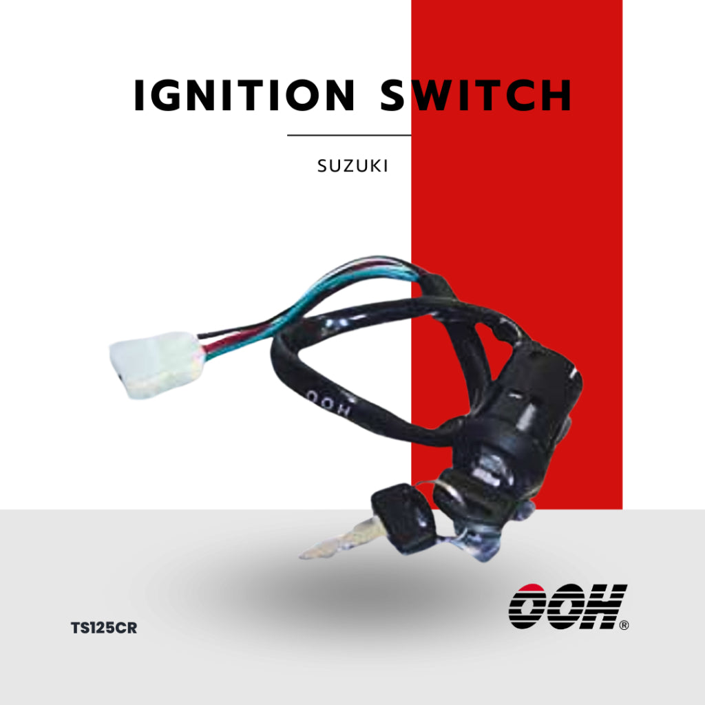 OOH  (สวิตซ์กุญแจ) Ignition Switch สำหรับรถมอเตอร์ไซค์ Suzuki (ชุดใหญ่)