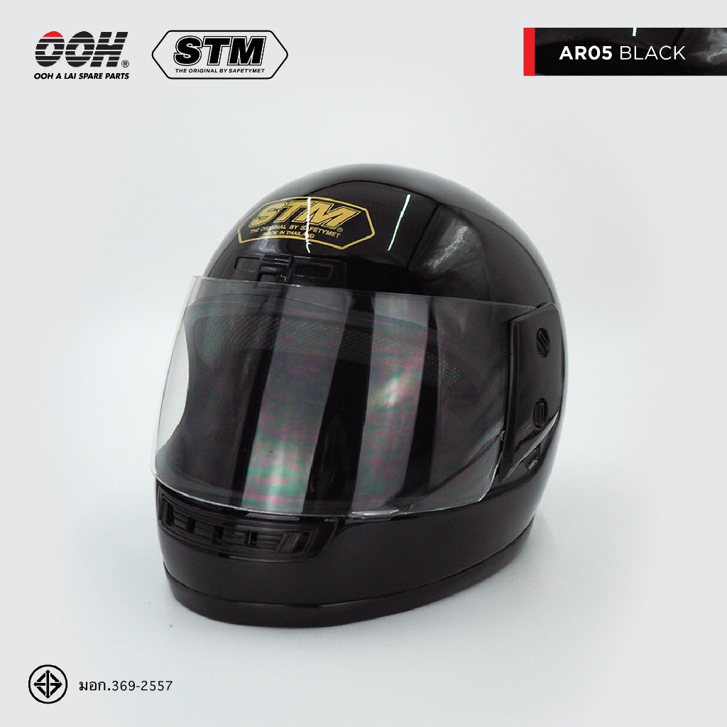 ฝาข้างหูหมวกกันน็อก ยี่ห้อ STM Helmet by OOH Alai รุ่น AR-05 [ทั้งชุด]